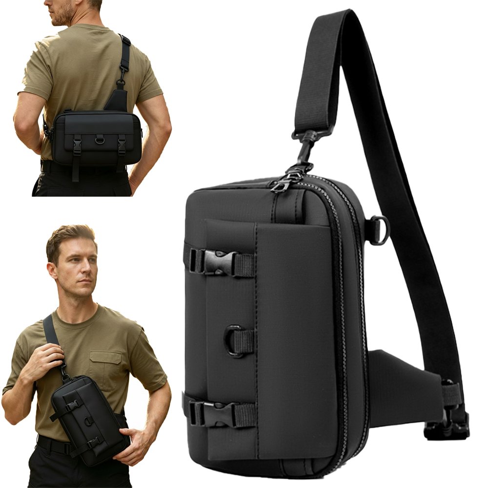 Edc Concealed Carry Sling Bag - Borsa Tattica per Pistola, Custodia Nascosta