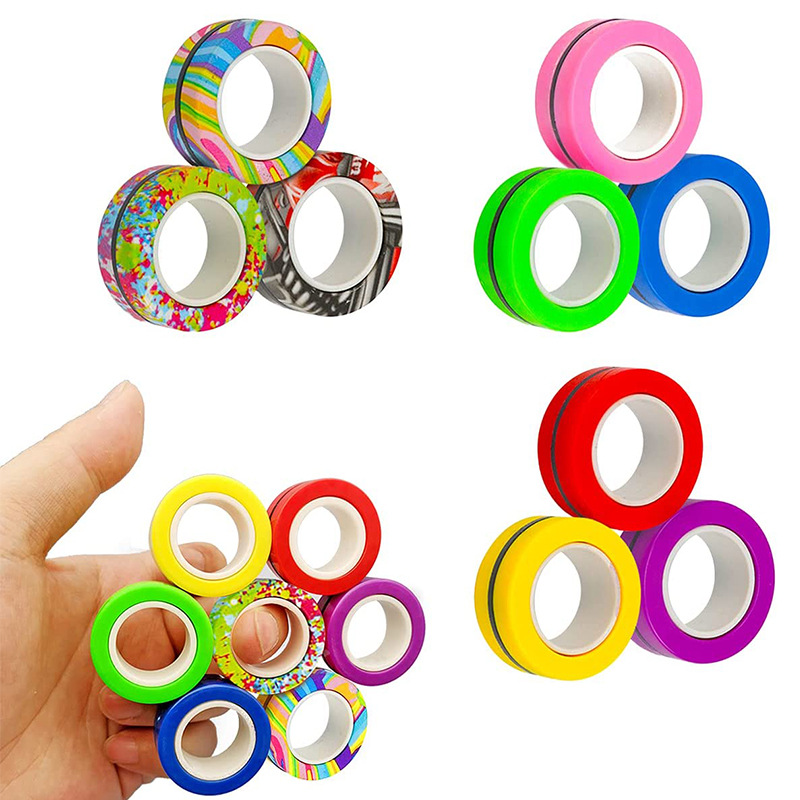 Fidget Spinner Bearing - 3PCS Anelli magnetici con punta delle