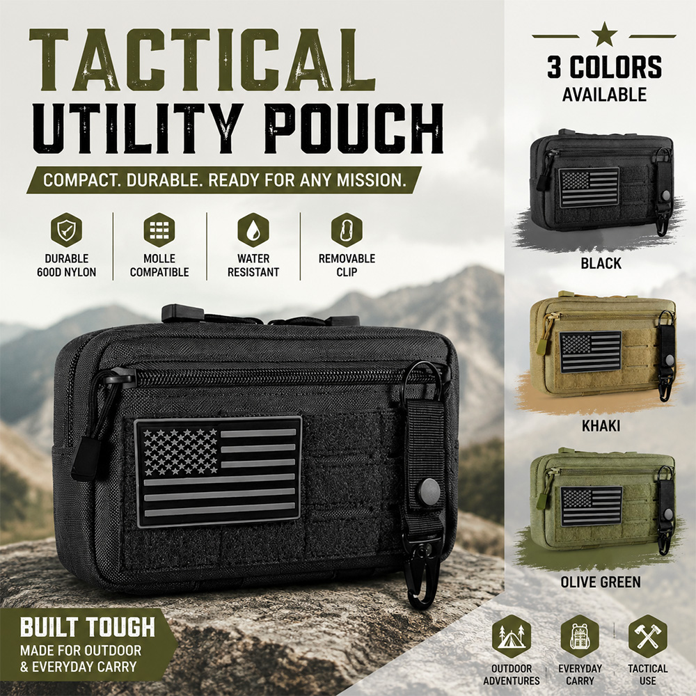 Edc Everyday Carry - Borsa tattica Molle EDC, kit di