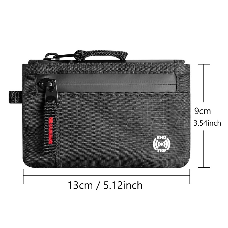 Edc Carry Card - Portafoglio EDC RFID Ultra-Sottile Antifurto, Portamonete