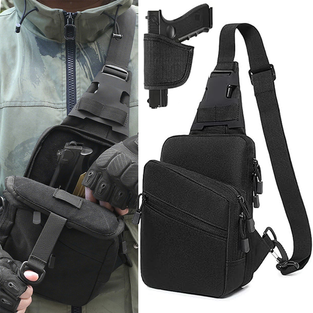 Edc Concealed Carry Sling Bag - Borsa tattica per pistola, custodia a