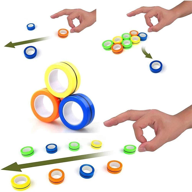 3PCS Anelli magnetici con punt - Fidget Spinner Bearing recensione e prezzo