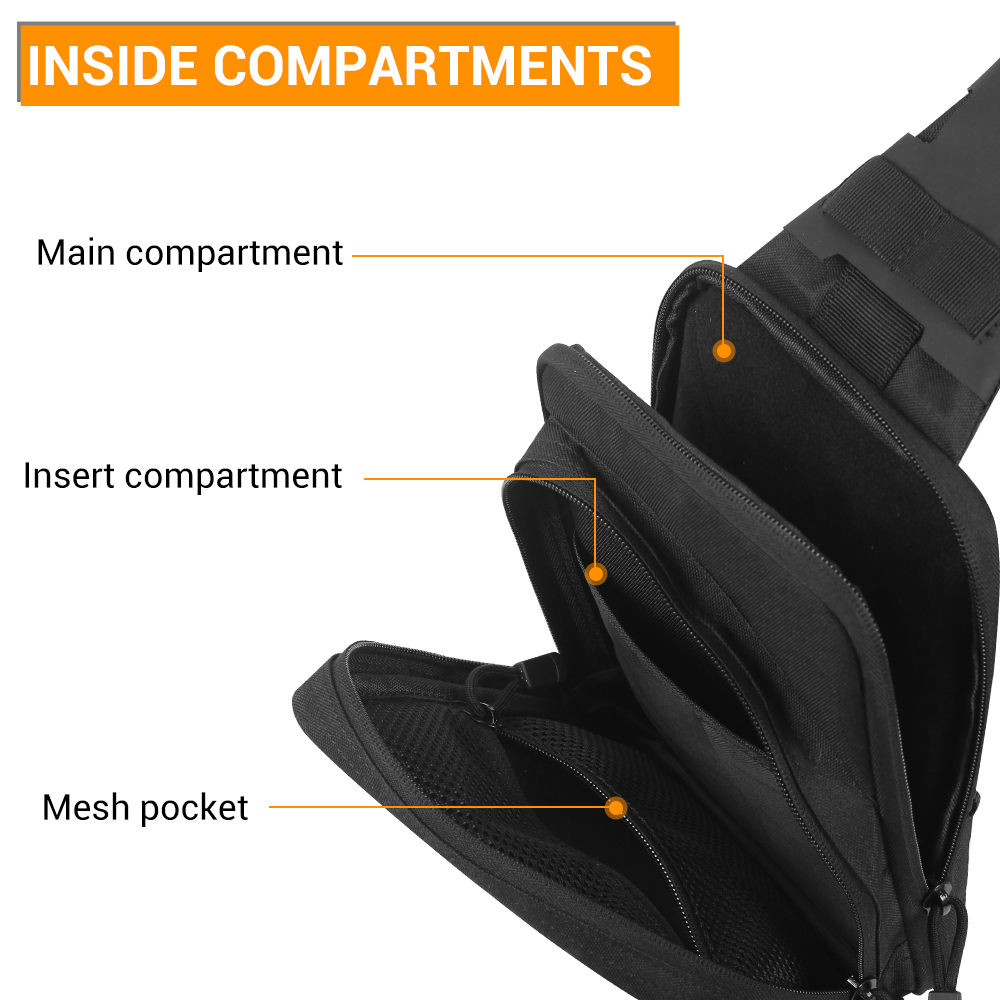 Borsa tattica per pistola, cus - Edc Concealed Carry Sling Bag recensione e prezzo